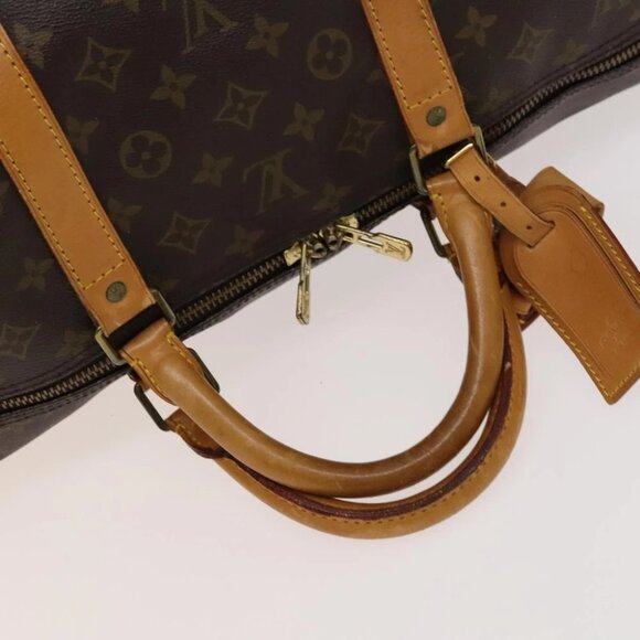 LOUIS VUITTON Monogram Keepall 60 Boston Bag M41422 LV Auth - Picture 11 of 16
